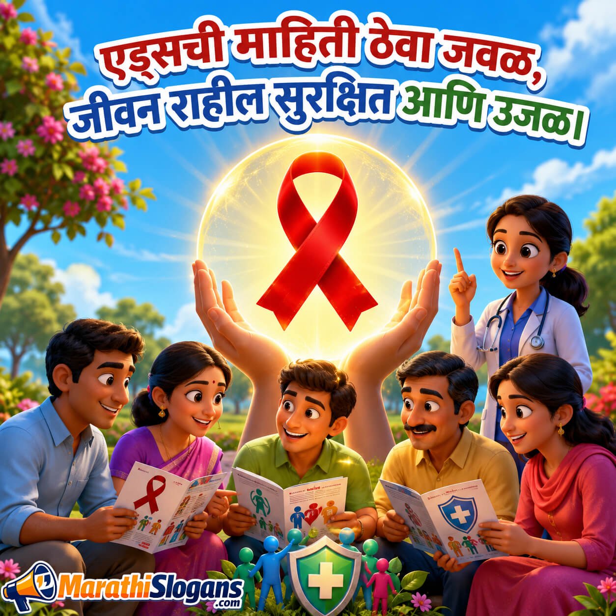 Aidschi Mahiti Theva Javal Jeevan Rahil Surakshit Ani Ujal