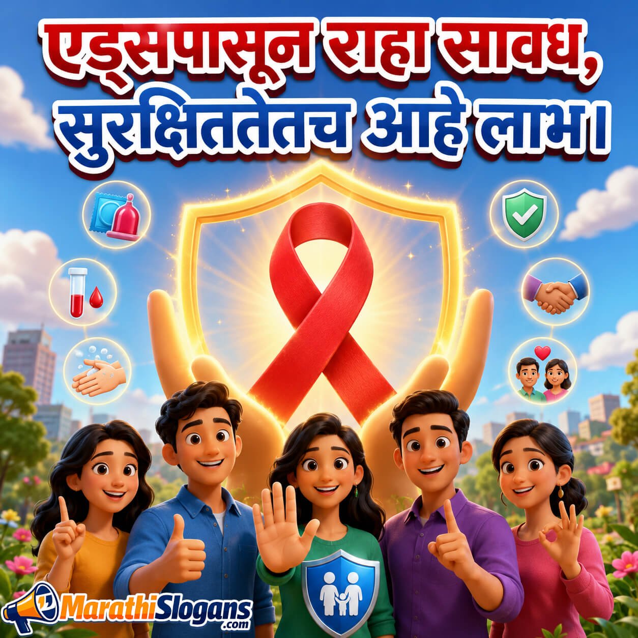 Aidspasun Raha Savadh Surakshitetach Aahe Labh.