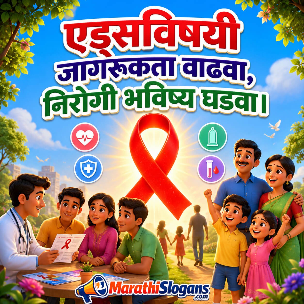 Aidsvishayi Jagrukta Vadhava Nirogi Bhavishya Ghadava