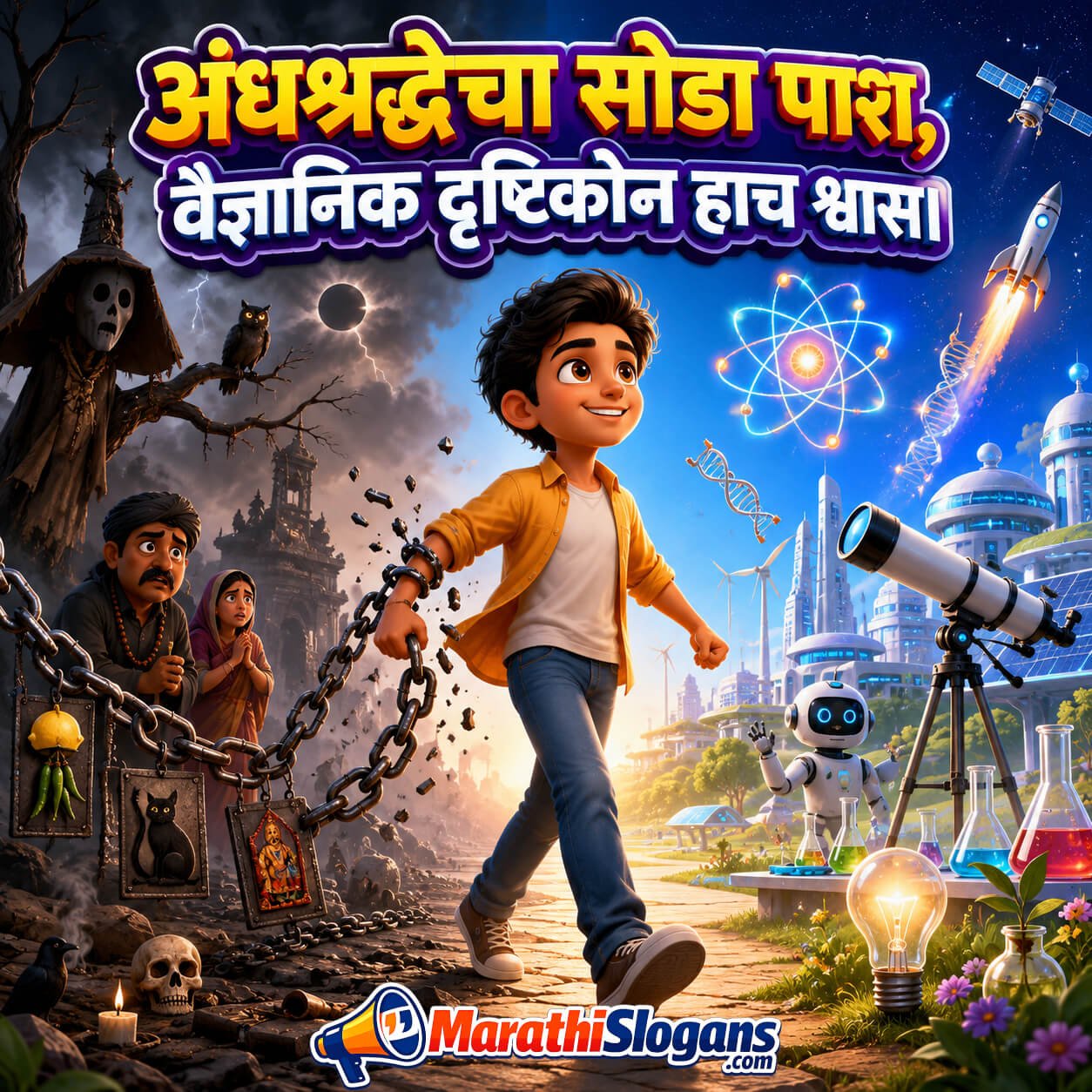 Andhashraddhecha Soda Paash Vaijnanik Drushtikon Hach Shwas