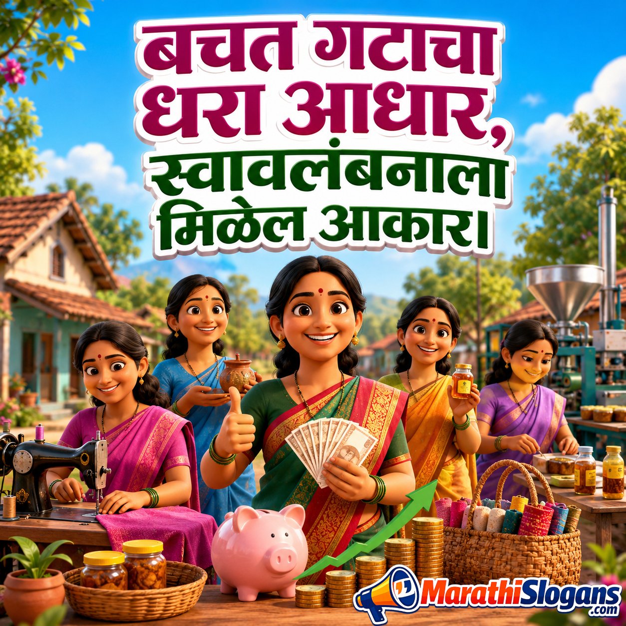 Bachat Gatacha Dhara Aadhar Swavalambanala Milel Aakar