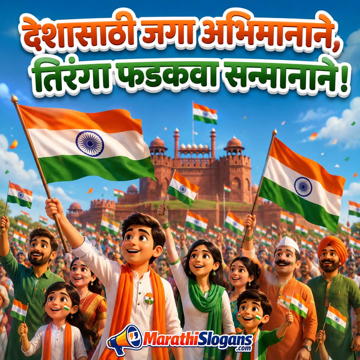 Deshasathi Jaga Abhimanane Tiranga Phadakava Sanmanane