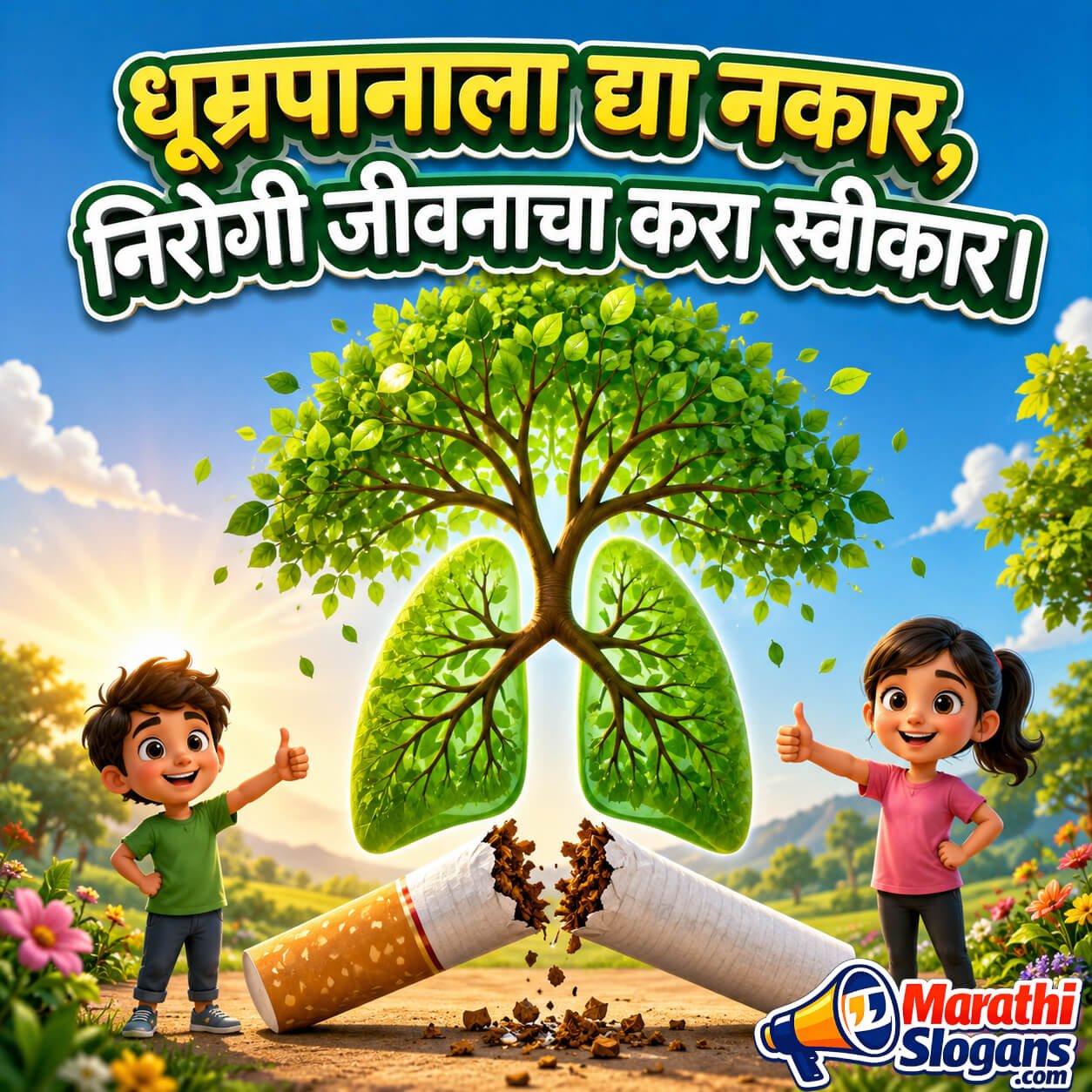 Dhumrapanala Dya Nakar Nirogi Jeevanacha Kara Swikaar