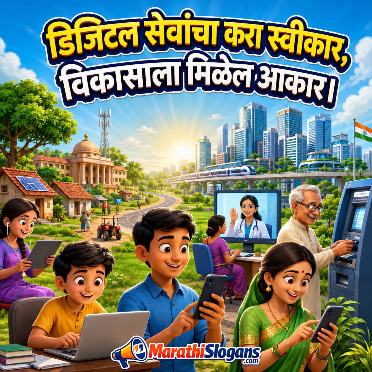 Digital Sevanchya Kara Swikaar Vikasala Milel Aakar