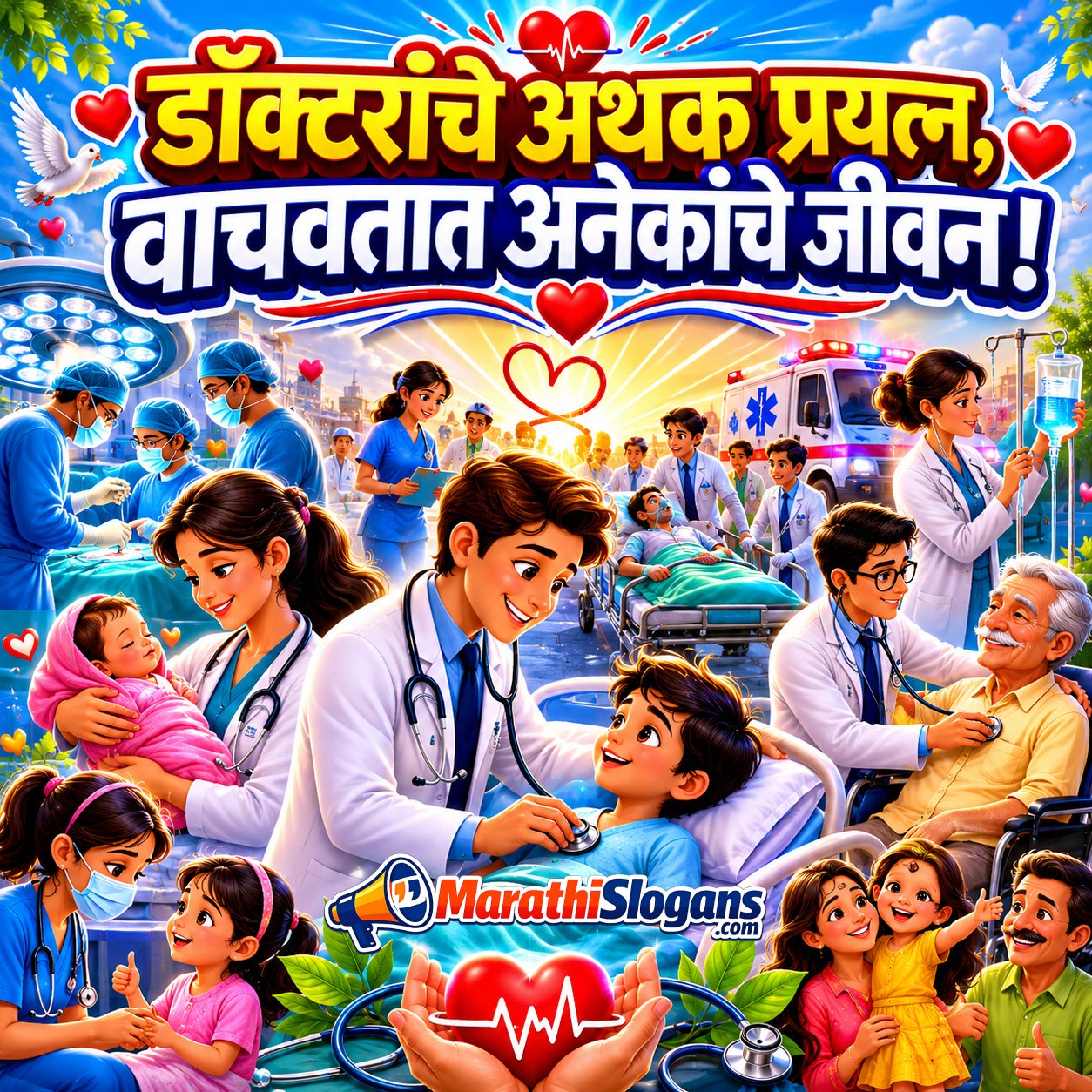 Doctoranche Athak Prayatna Vachavatat Anekanche Jeevan