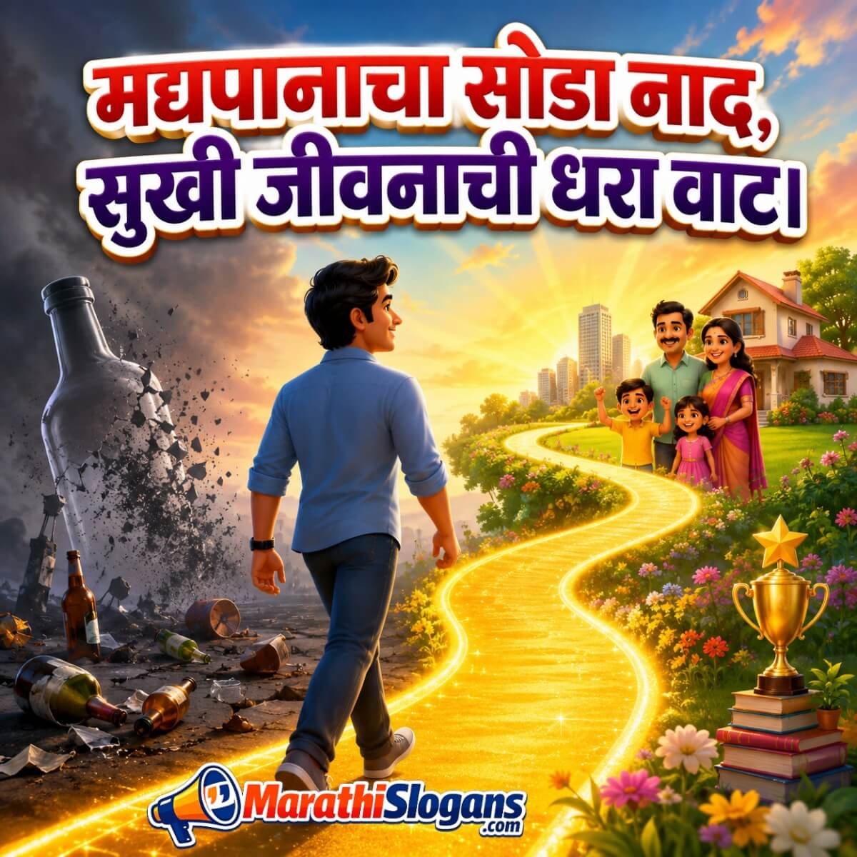 Madyapanacha Soda Naad Sukhi Jeevanachi Dhara Vaat