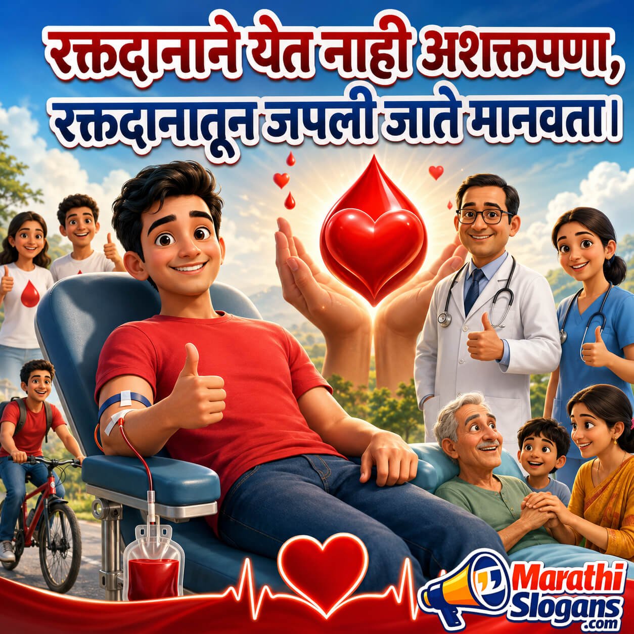 Raktadanane Yet Nahi Ashaktpana Raktadanatun Japali Jate Manavata