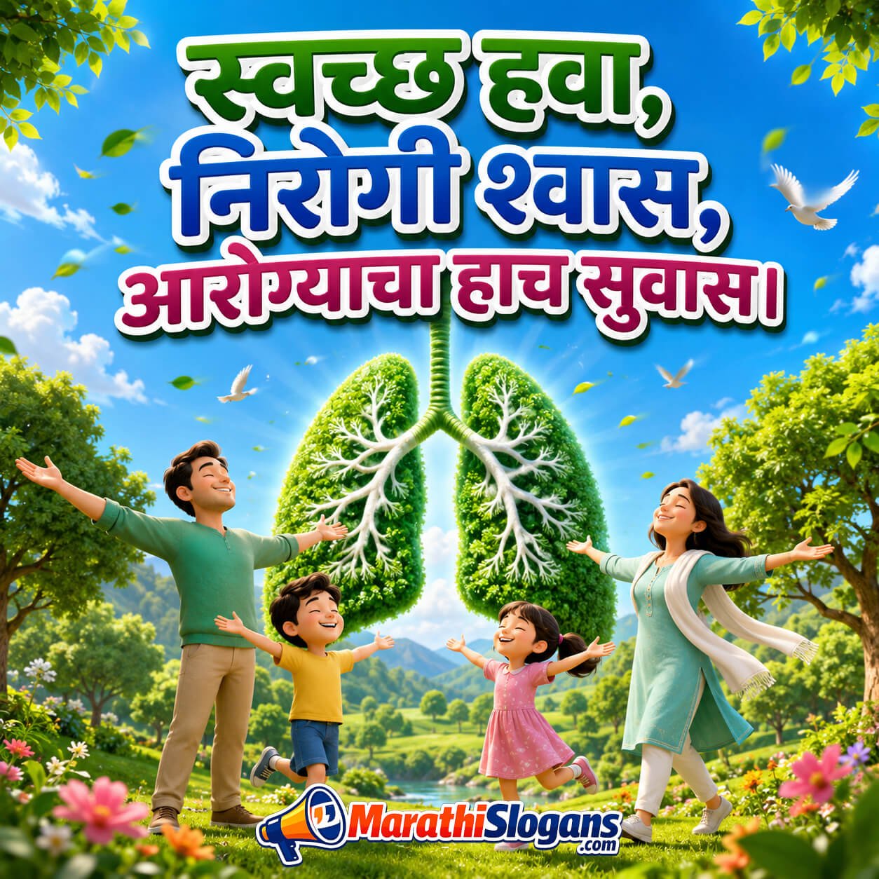 Swachh Hava, Nirogi Shwas Arogyacha Hach Suvas