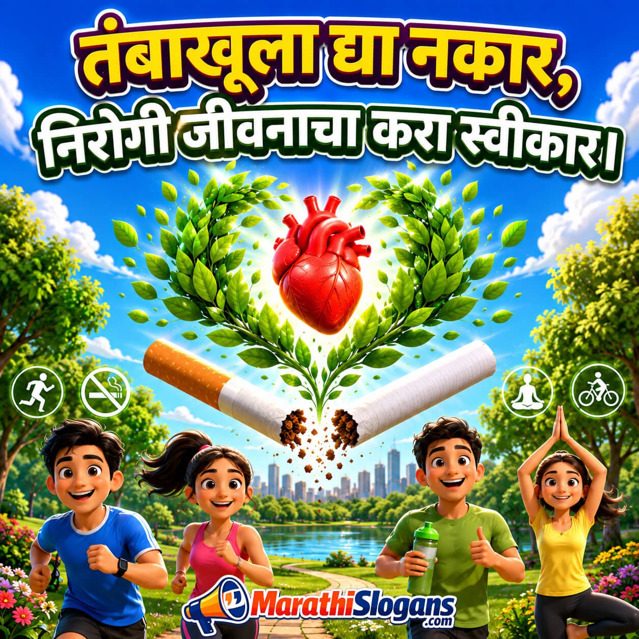 Tambakhula Dya Nakar Nirogi Jeevanacha Kara Swikaar