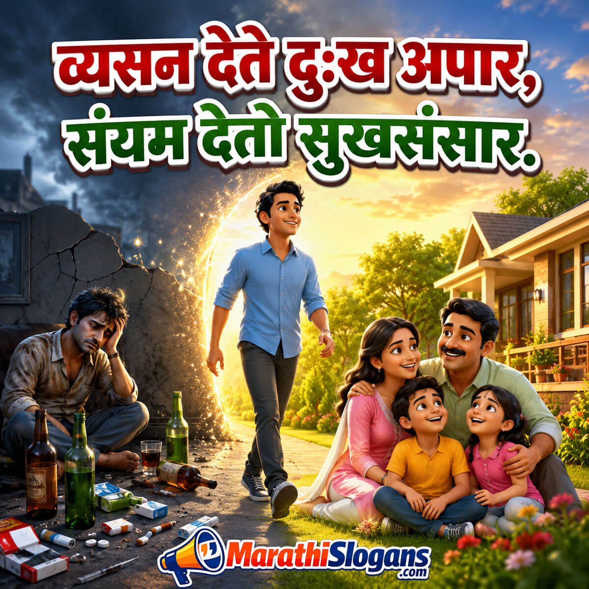 Vyasan Dete Dukh Apaar, Sanyam Deto Sukh Sansar