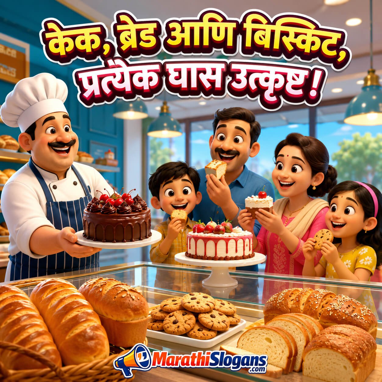 Cake, Bread Ani Biscuit, Pratyek Ghas Utkrusht