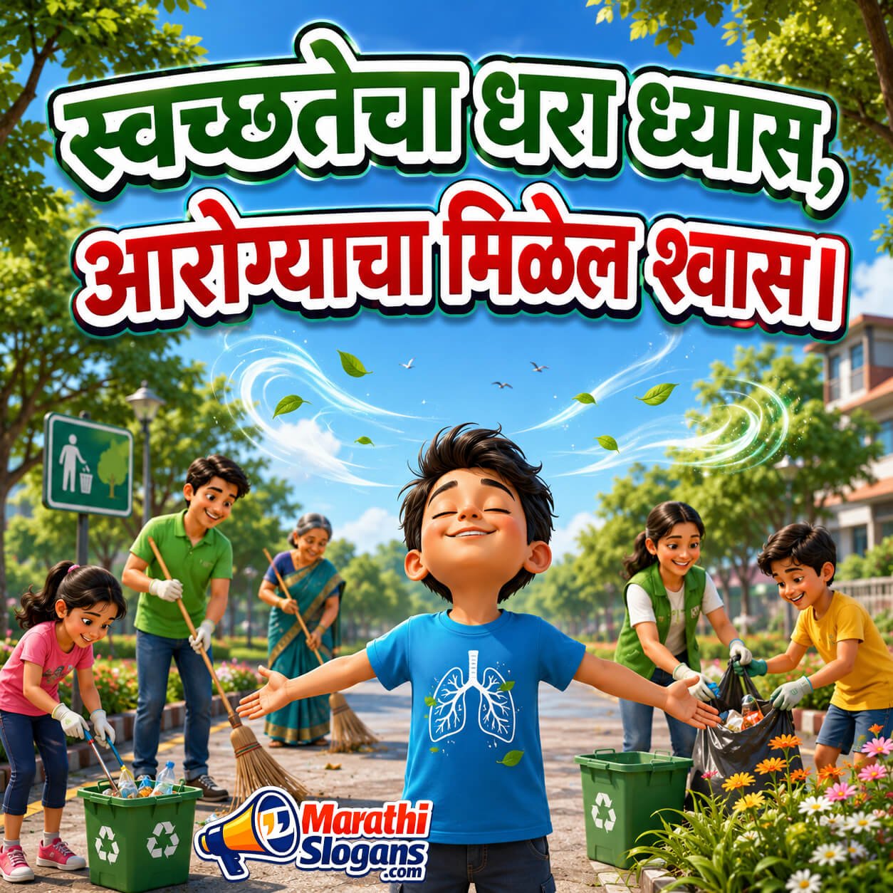 Swachhatecha Dhara Dhyas, Arogyacha Milel Shwas