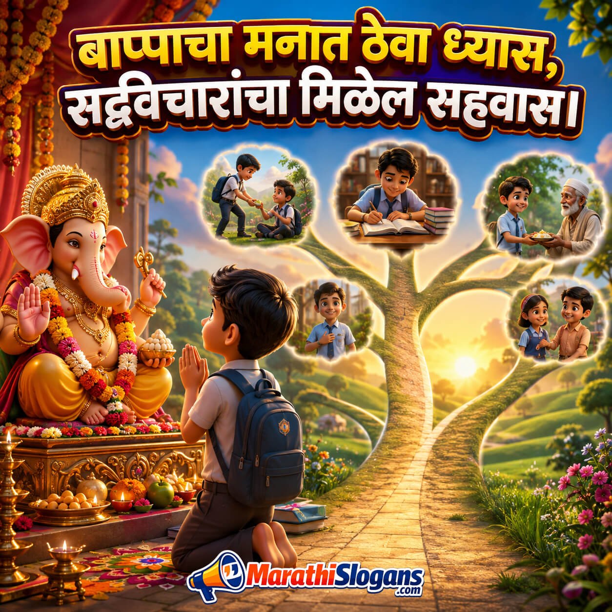 Bappacha Manat Theva Dhyas, Sadvicharancha Milel Sahavas